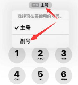 昆都仑苹果14维修店分享iPhone 14 Pro Max使用副卡打电话的方法 