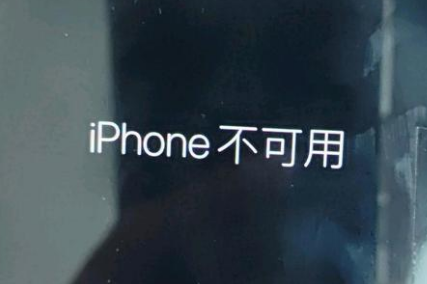 昆都仑苹果服务网点分享锁屏界面显示“iPhone 不可用”如何解决 